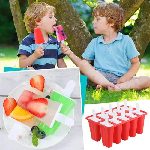 Miniatura 3 de Moldes para paletas de hielo, moldes de silicona para paletas de hielo, molde de paletas sin BPA, reutilizable, fácil liberación, molde casero