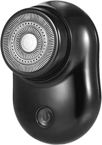 Mini afeitadora eléctrica portátil, afeitadora eléctrica para barba, afeitadora giratoria recargable inalámbrica, afeitadora giratoria en húmedo y