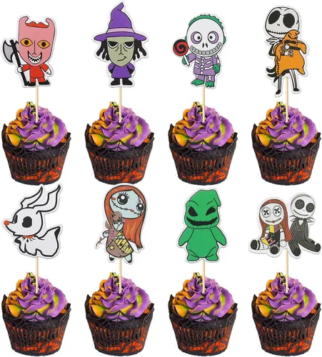 Miniatura 33 de 1 paquete de decoración de pastel de Halloween con purpurina para Halloween, fantasma, calabaza, pastel para casa encantada, bruja, calabaza, 7