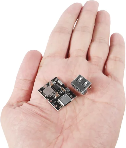 Miniatura 6 de 12 unidades tipo C USB 5V 2A Step-Up módulo de alimentación convertidor de aumento de batería de litio placa de protección de carga con indicador