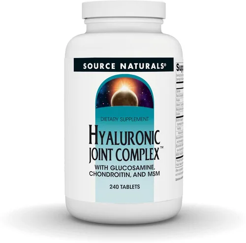 Source Naturals Complejo articular hialurónico con glucosamina, condroitina y MSM Extra Strength - 240 Tabletas