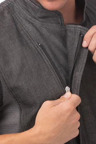 Miniatura 3 de Chef Works Abrigo de chef Delancey para hombre