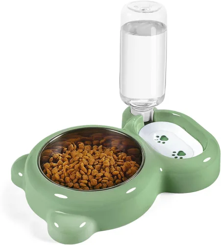 Miniatura 17 de Cuencos para Perros, Juego de Cuencos para Comida y Agua de Gatos con Dispensador de Agua y Cuenco de Acero Inoxidable para Gatos y Perros Pequeños