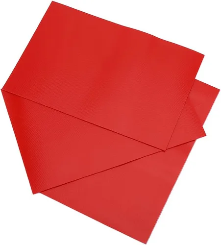 Miniatura 5 de Fydun - Juego de 3 parches de reparación de PVC, accesorio para balsa inflable, barco, canoa, kayak (rojo)