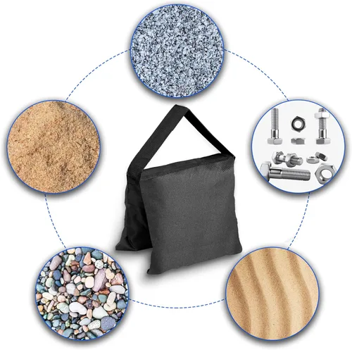 Miniatura 5 de EMART Bolsa de arena resistente mejorada, bolsa de peso para estudio de video fotográfico, diseño de alforja para fotografía, soporte ligero, base