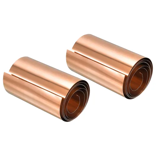 Miniatura 7 de Uxcell Hoja de rollo de hoja de cobre, 3 piezas 0.000x3.937x39.370 in rollo de hoja de cobre puro para manualidades, reparaciones eléctricas, puesta