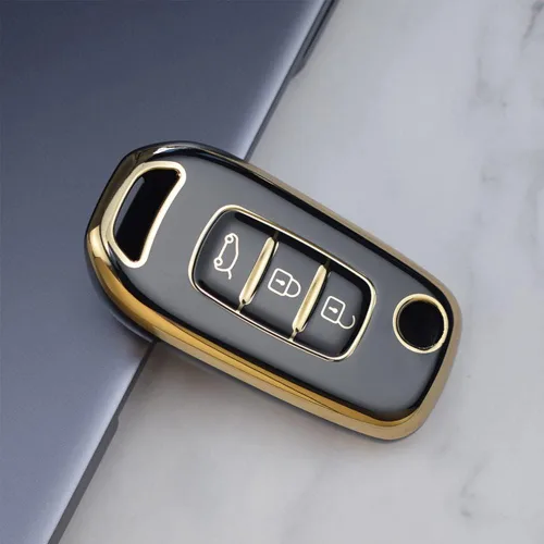 Miniatura 3 de Funda para llavero Renault Kadjar Koleos Sandero Stepway Logan Stepway Logan Logan 2 clio clio 5 Arkana captur TPU plegable 3 botones con llaveros