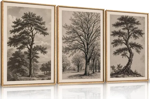 Miniatura 63 de HPINUB - Lienzo decorativo abstracto moderno para pared, juego de 3 impresiones artísticas enmarcadas, pintura de pared grande en blanco y negro, 16