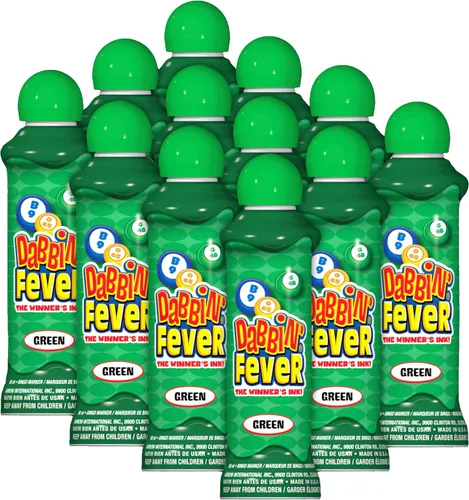 Miniatura 14 de Dabbin' Fever Bingo Daubers One Dozen - Dabbers de tinta de 3 onzas (morado)