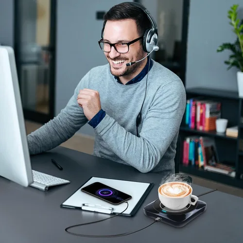 Miniatura 7 de CALENTADOR DE TAZAS DE CAFÉ, Calentador de Tazas de Café Inteligente USB con Activación/Desactivación Automática por Presión, Accesorios de Café