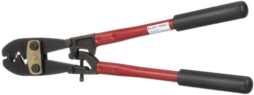 Miniatura 2 de Klein Tools Herramienta de crimpado grande 2006 con acción compuesta para terminales y terminales de 6-4/0 AWG, profundidad de crimpado ajustable