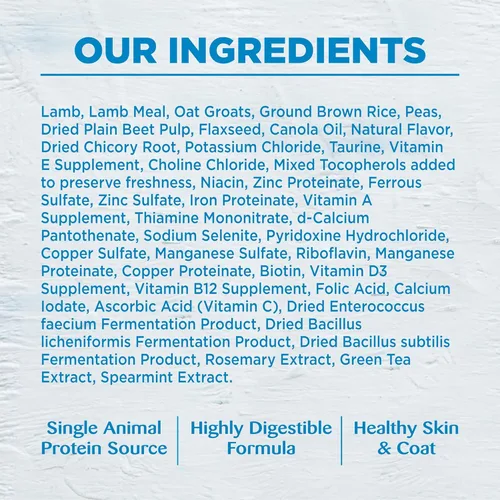 Miniatura 7 de Wellness Natural Pet Food Simple Natural - Alimento seco para perros con ingredientes limitados, receta de cordero y avena, bolsa de 26 libras