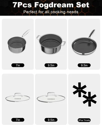 Miniatura 6 de FogDream Stainless Steel Cookware Set