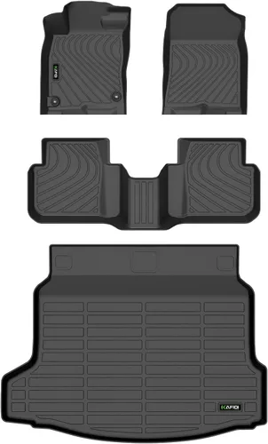 Miniatura 39 de HAFIDI® - Tapetes para auto con almacenamiento debajo del asiento, para todo clima, antideslizantes, de elastómero termoplástico, para la primera