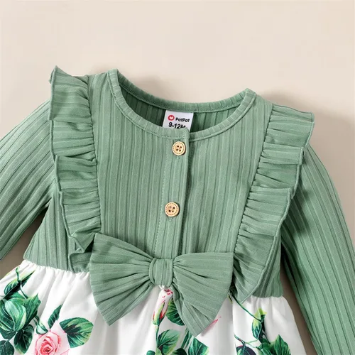 Miniatura 3 de PATPAT Baby Girl Dress Infant Girls Long Sleeve Baby Fall Winter Dress