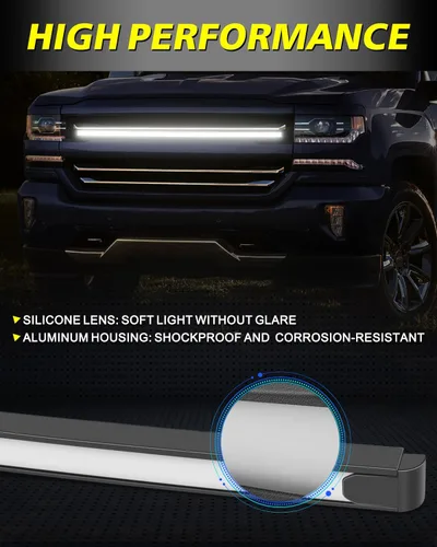 Miniatura 4 de Kit de luces LED DRL de 36.6 pulgadas para Chevy GM Silverado 2014-2018, accesorios para parrilla delantera, luces de acento de barra de posición
