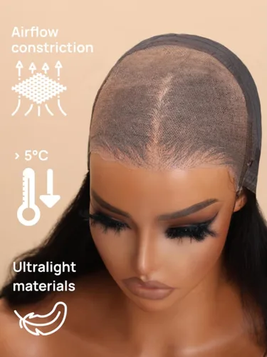 Miniatura 8 de Pelucas de cabello humano Bob de Beauty Forever, rubia con raíces marrones, parte lateral, corte recto, 7x5 encaje HD, adiós a los nudos, peluca Bob