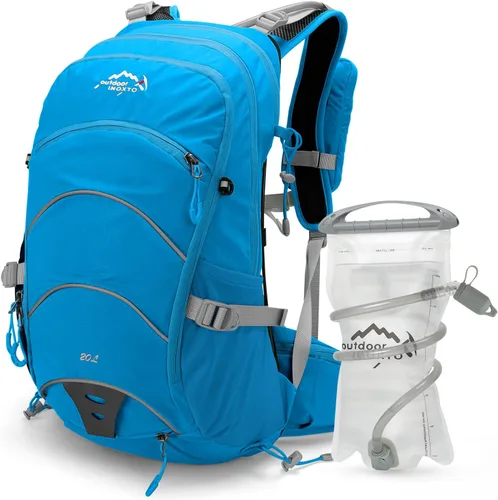 Miniatura 12 de IX INOXTO 20L Hydration Backpack, Waterproof Hiking Internal Frame Backpacks with 2L Hydration Water Bladder and Rain Cover