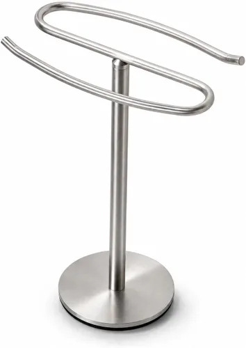 Soporte para Toallas de Mano de Níquel Cepillado, Toallero Independiente de 13 Pulgadas, Soporte de Barra para Toallas de Acero Inoxidable SUS304,