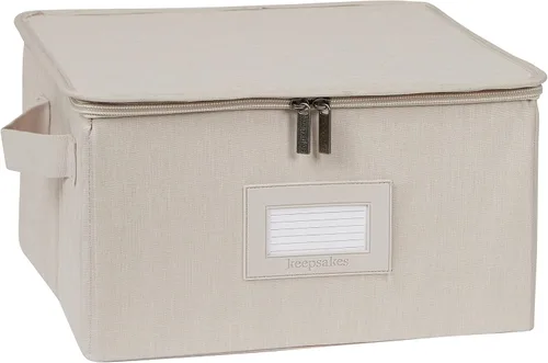 Miniatura 13 de Covermates Keepsakes - Juego de cajas de almacenamiento con cierre de cremallera, paquete de 3 cubos organizadores de poliéster resistente, diseño