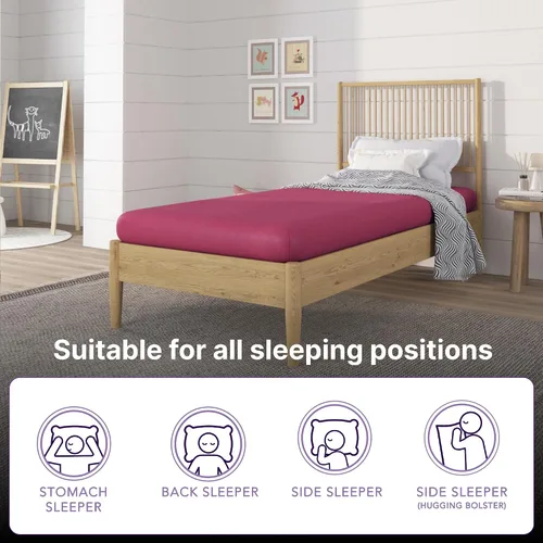 Miniatura 6 de NapQueen Colchón de Espuma Viscoelástica Twin de 5 Pulgadas, Sensación Media, Certificado CertiPUR-US, Cama en una Caja, Funda de Tela Suave