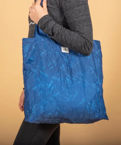 Miniatura 2 de HAIKU Bloom Packable, bolsa de viaje para compras/bolsa de comestibles reutilizable hecha de productos respetuosos del medio ambiente