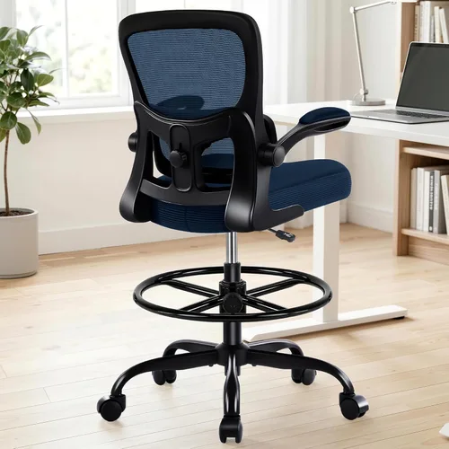 Miniatura 9 de AreShark Silla de Oficina para Dibujo - Silla de Oficina Alta Ergonómica con Reposapiés Ajustable - Silla de Escritorio de Altura de Barra Ajustable