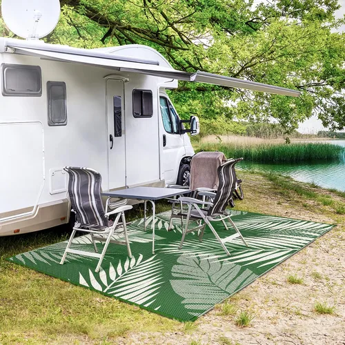 Miniatura 5 de GENIMO - Tapete reversible e impermeable para exteriores, en oferta, de paja de plástico, para áreas grandes, campamentos, RV, pícnics, terrazas