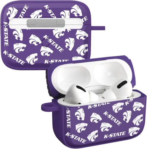 Miniatura 18 de Affinity Bands Kansas State Wildcats HDX Case Cover Compatible with Apple AirPods Gen 1 & 2 (Paint Stripe)