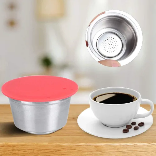 Miniatura 2 de Taza de cápsula de café, cápsulas de café recargables reutilizables de acero inoxidable, accesorio de café de cápsula compatible con cafetera Dolce