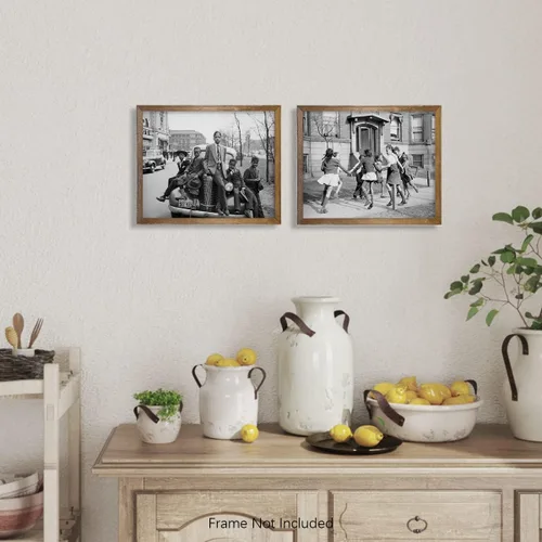 Miniatura 5 de Arte de pared con fotos afroamericanas vintage - Regalos para el Mes de la Historia Negra, Día de MLK - Impresiones de imágenes retro para maestros