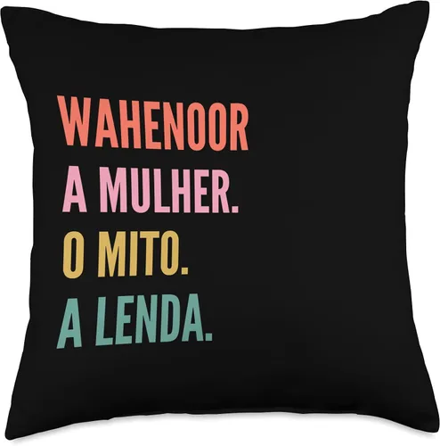 Miniatura 4 de Funny Portuguese First Name Design - Wahenoor Throw Pillow