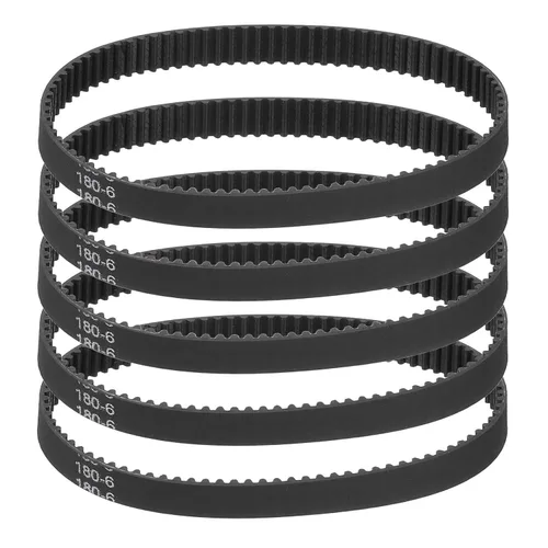 Miniatura 9 de MECCANIXITY 3.780 in GT-2 correa dentada, 5pcs 0.354 in ancho 0.079 in paso impresión 3D GT-2 correa dentada caucho de bucle cerrado, negro