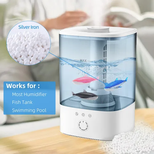 Miniatura 5 de Humidificador limpiador de 6 unidades, humidificadores de peces, cálido y fresco, la mayoría de los humidificadores y peceras, purificador de agua