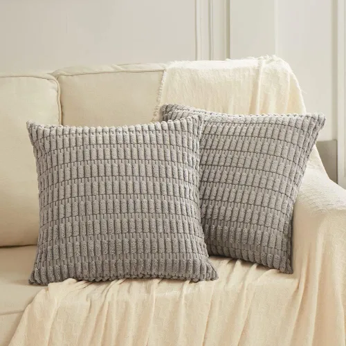 Miniatura 41 de Fancy Homi - Paquete de 2 fundas de almohada decorativas estilo bohemio de 16 x 16 pulgadas para sala de estar, sofá, cama, funda de cojín cuadrada