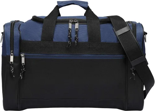 AirBuyW Bolsa de lona de 16 pulgadas, de viaje, para fin de semana, para deporte, gimnasio, correa ajustable para hombres y mujeres, Azul Real