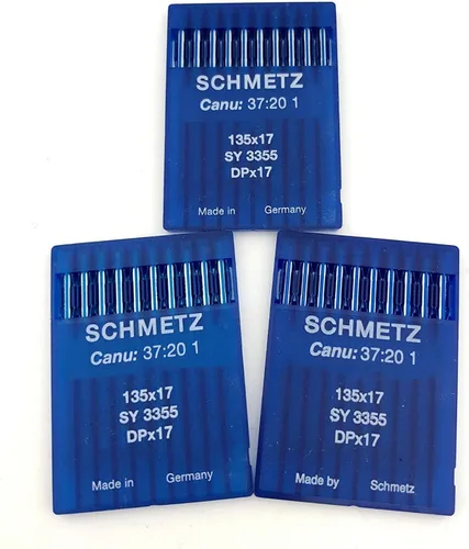 Schmetz 135 x 17 DPX17 - Agujas industriales para máquina de coser para pies para caminar (24 (tamaño métrico 180)
