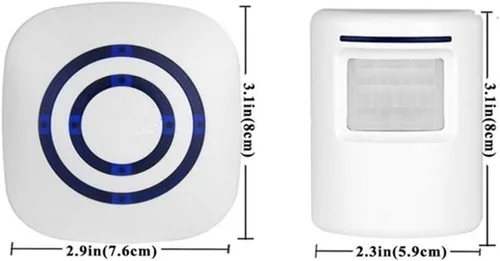 Miniatura 5 de Timbre de puerta, detector de sensor de movimiento inalámbrico para puerta de negocios, timbre inteligente para el hogar, seguridad para el hogar