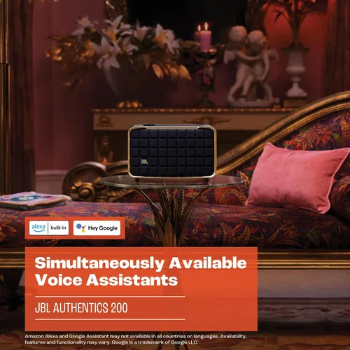 Miniatura 4 de JBL Authentics 200 - Altavoz inteligente de estilo retro para el hogar con Wi-Fi incorporado, Bluetooth y asistentes de voz, Alexa y Google