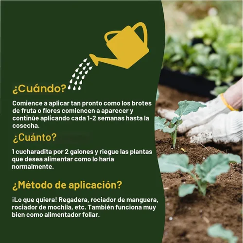 Miniatura 4 de Farmer’s Secret Fertilizante de Frutas y Estimulación de Floración (8oz) - Súper Concentrado - Aumenta la Floración y el Rendimiento en Todas