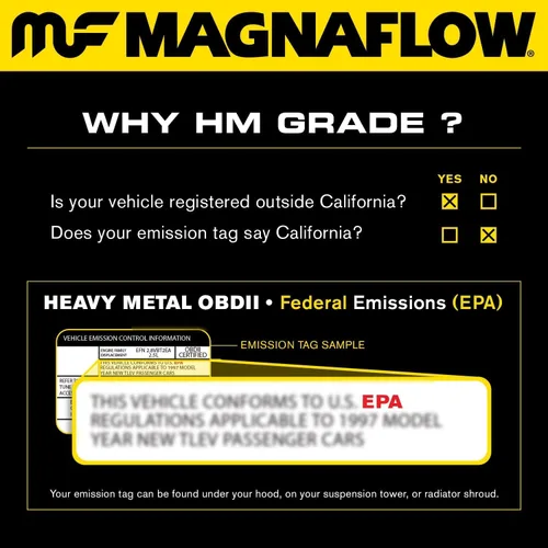 Miniatura 3 de MagnaFlow Catalytic Converter 24367: Grado HM, Colector (compatible con EPA)