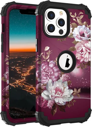 Miniatura 7 de Hocase Funda para iPhone SE 2022/2020, resistente a prueba de golpes, de plástico duro+goma de silicona, funda protectora híbrida para iPhone SE