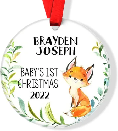 Miniatura 27 de Mountains Baby - Adorno de Navidad para bebé, adorno de Navidad personalizado para bebé, adorno de aventura espera para bebé, adorno navideño
