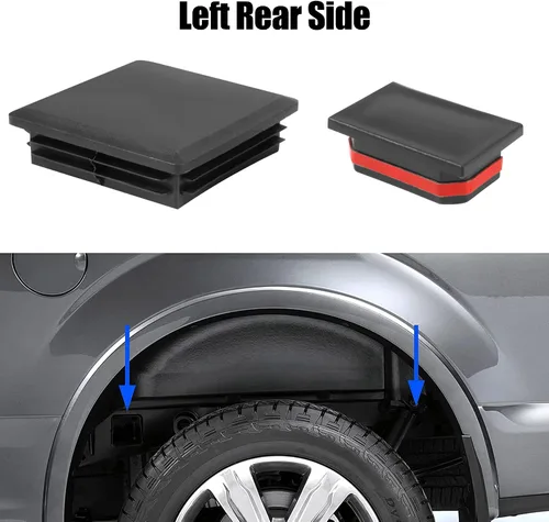 Miniatura 5 de BASIKER Tapones para Orificios de Tubo del Bastidor para Ford F150 Raptor 2017-2019 Tapas Anti Suciedad Barro y Residuos Tapones para Orificios