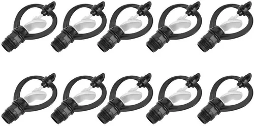 Miniatura 9 de 10 boquillas de plástico G1/2 pulgadas con forma de lluvia, para riego agrícola, rociador de agua para riego agrícola, rociador para plantas, riego