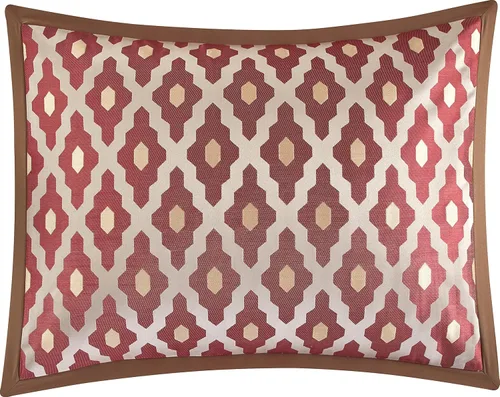 Miniatura 5 de Stratford Park Juego de ropa de cama cálido y vibrante de 10 piezas, color borgoña, tamaño Queen, cálido, 100% poliéster, falda de cama, almohadas