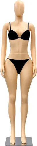 Miniatura 11 de Maniquí femenino sin cabeza y sin brazos de 63 pulgadas, modelo de cuerpo humano realista, maniquí de exhibición de estilo brasileño, soporte