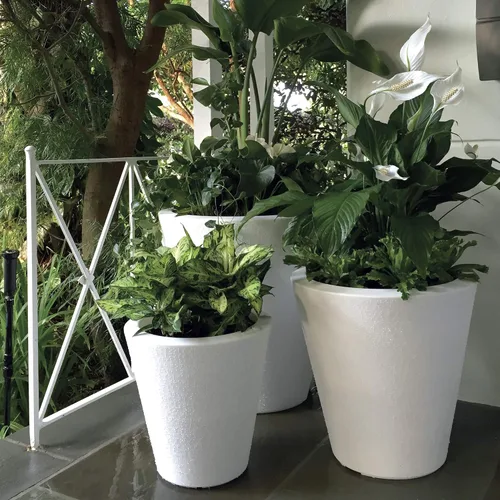 Miniatura 3 de Crescent Garden Maceta de autorriego para interiores y exteriores, negro caviar, 16 pulgadas, Caviar negro