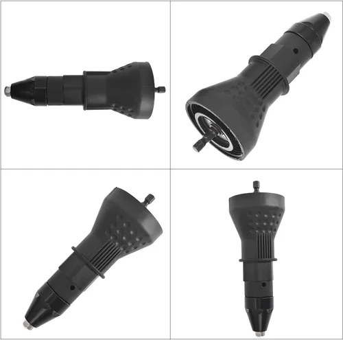 Miniatura 7 de Kit de herramientas de adaptador de taladro de tuerca de remache eléctrico, herramienta de remachado inalámbrico, adaptador de tuerca, adaptador