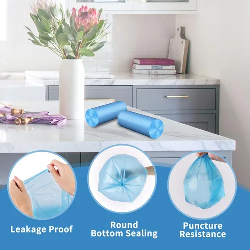 Miniatura 2 de Bolsas de basura pequeñas de 1.2 galones: Bolsas de basura pequeñas para bolsa de basura de baño, mini forros de basura para baño, dormitorio
